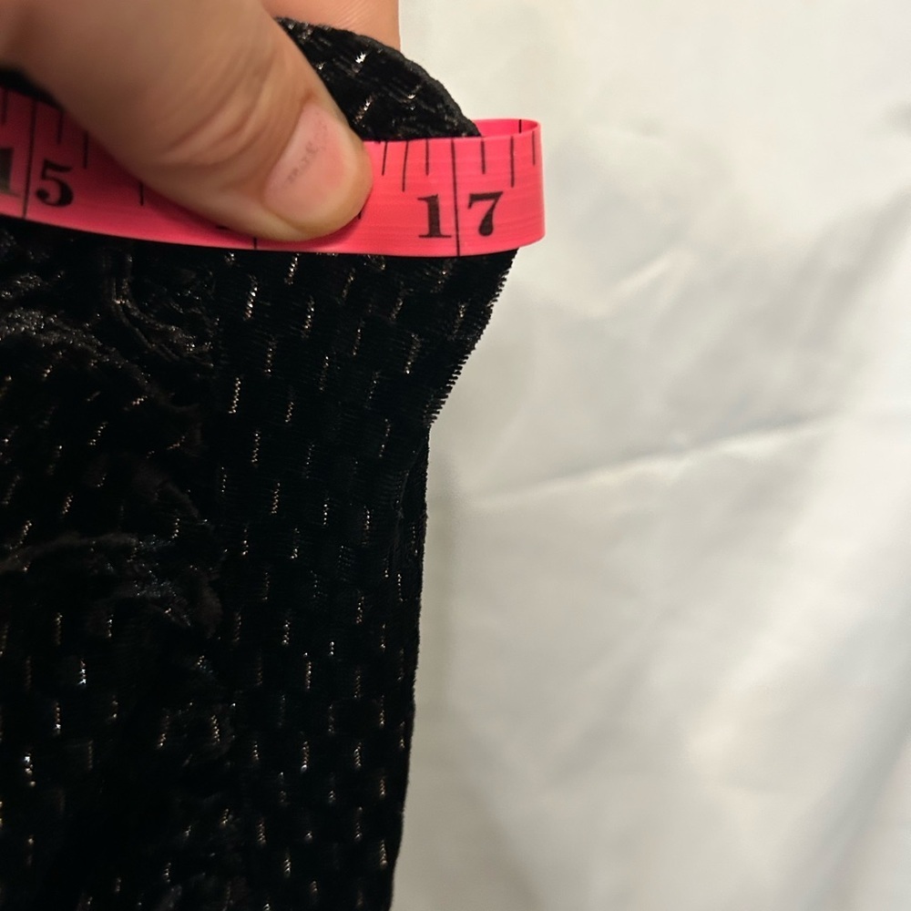 Laundry By Shelli Segal Black Glitter velvet midi dress - Picture 6 of 11